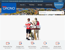 Tablet Screenshot of orono.org