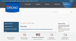 Desktop Screenshot of planning.orono.org