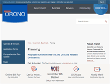 Tablet Screenshot of planning.orono.org